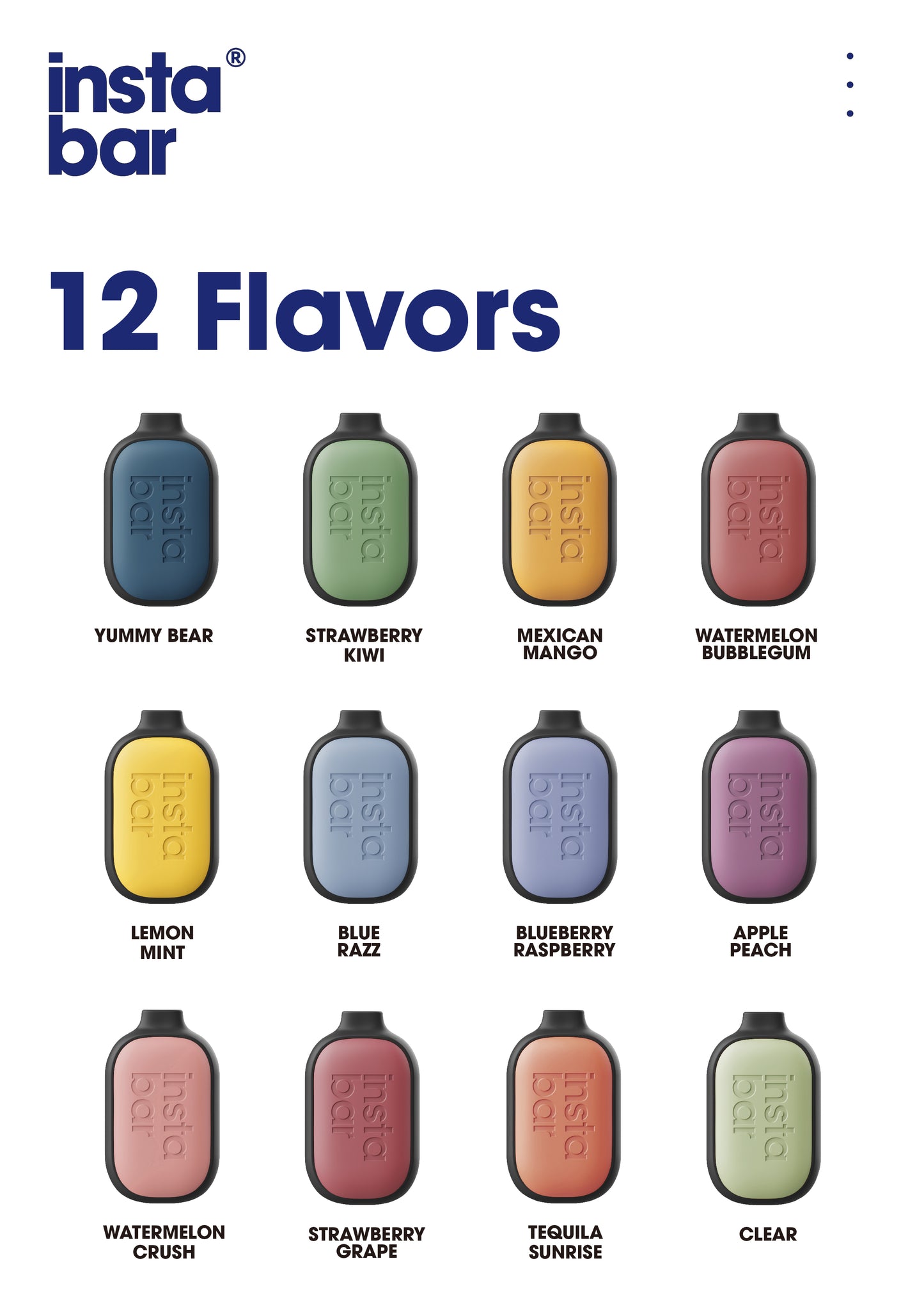 instaBar Max 7500, Blueberry Raspberry