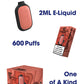 instaBar Air 600, Red Apple Ice